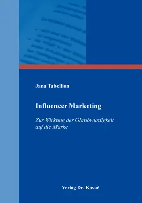 Tabellion |  Influencer Marketing | Buch |  Sack Fachmedien