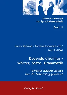 Golonka / Komenda-Earle / Zielinski |  Docendo discimus – Wörter, Sätze, Grammatik | Buch |  Sack Fachmedien