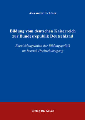 Fichtner |  Bildung vom deutschen Kaiserreich zur Bundesrepublik Deutschland | Buch |  Sack Fachmedien