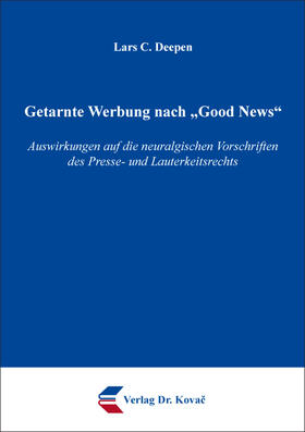 Deepen |  Getarnte Werbung nach „Good News“ | Buch |  Sack Fachmedien