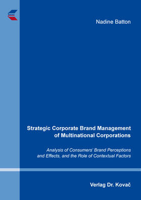 Batton |  Strategic Corporate Brand Management of Multinational Corporations | Buch |  Sack Fachmedien