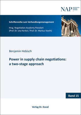 Hebisch |  Power in supply chain negotiations: a two-stage approach | Buch |  Sack Fachmedien