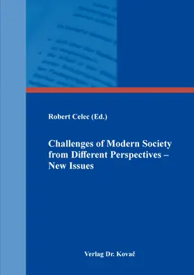 Celec |  Challenges of Modern Society from Different Perspectives – New Issues | Buch |  Sack Fachmedien