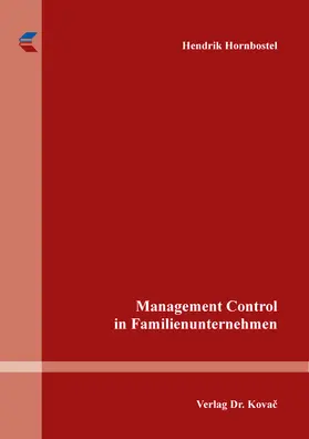 Hornbostel |  Management Control in Familienunternehmen | Buch |  Sack Fachmedien