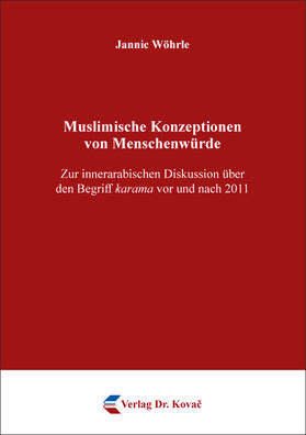 Wöhrle |  Muslimische Konzeptionen von Menschenwürde | Buch |  Sack Fachmedien