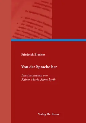 Blocher |  Von der Sprache her | Buch |  Sack Fachmedien