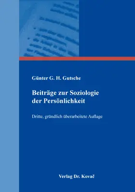 Gutsche |  Beiträge zur Soziologie der Persönlichkeit | Buch |  Sack Fachmedien