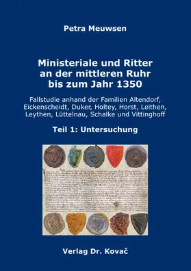 Meuwsen |  Ministeriale und Ritter an der mittleren Ruhr bis zum Jahr 1350 | Buch |  Sack Fachmedien