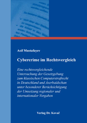 Mustafayev |  Cybercrime im Rechtsvergleich | Buch |  Sack Fachmedien