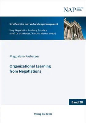 Kasberger |  Organizational Learning from Negotiations | Buch |  Sack Fachmedien