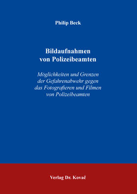 Beck |  Bildaufnahmen von Polizeibeamten | Buch |  Sack Fachmedien