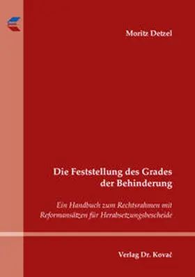 Detzel |  Die Feststellung des Grades der Behinderung | Buch |  Sack Fachmedien