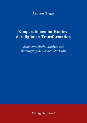 Zieger | Kooperationen im Kontext der digitalen Transformation | Buch | 978-3-339-14374-7 | sack.de