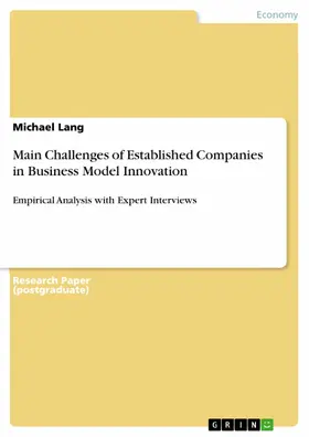 Lang |  Main Challenges of Established Companies in Business Model Innovation | eBook | Sack Fachmedien