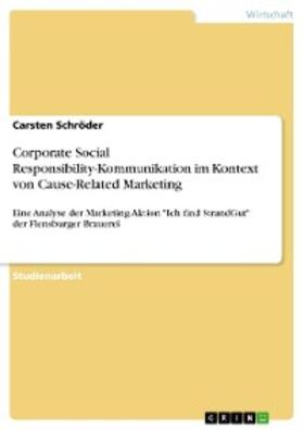 Schröder |  Corporate Social Responsibility-Kommunikation im Kontext von Cause-Related Marketing | eBook | Sack Fachmedien