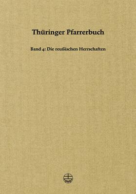 Gesellschaft für Thüringische Kirchengeschichte |  Thüringer Pfarrerbuch | eBook | Sack Fachmedien