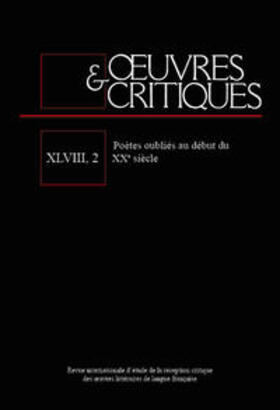  OEUVRES & CRITIQUES  XLVIII ,2 | Buch |  Sack Fachmedien