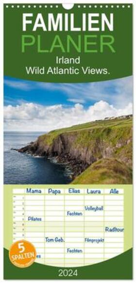 Wagner |  Familienplaner 2024 - Irland. Wild Atlantic Views. mit 5 Spalten (Wandkalender, 21 x 45 cm) CALVENDO | Sonstiges |  Sack Fachmedien