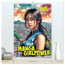 Braun / CALVENDO |  Manga Girlpower (hochwertiger Premium Wandkalender 2025 DIN A2 hoch), Kunstdruck in Hochglanz | Sonstiges |  Sack Fachmedien