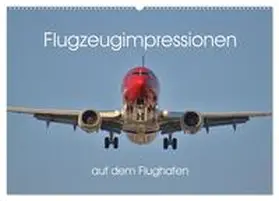 Merz / CALVENDO |  Flugzeugimpressionen auf dem Flughafen (Wandkalender 2025 DIN A2 quer), CALVENDO Monatskalender | Sonstiges |  Sack Fachmedien