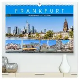 Meyer / CALVENDO |  Frankfurt - Wolkenkratzer und Tradition (hochwertiger Premium Wandkalender 2025 DIN A2 quer), Kunstdruck in Hochglanz | Sonstiges |  Sack Fachmedien