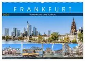 Meyer / CALVENDO |  Frankfurt - Wolkenkratzer und Tradition (Wandkalender 2025 DIN A2 quer), CALVENDO Monatskalender | Sonstiges |  Sack Fachmedien