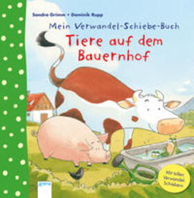 Grimm |  Mein Verwandel-Schiebe-Buch. Tiere auf dem Bauernhof | Buch |  Sack Fachmedien