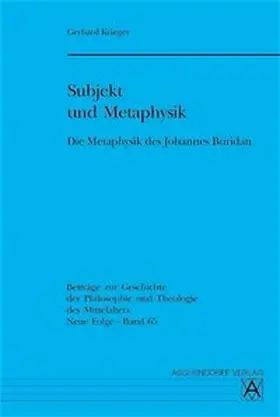 Krieger |  Die Metaphysik des Johannes Buridan | Buch |  Sack Fachmedien