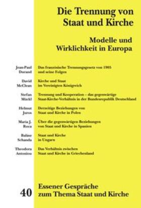 Kämper / Thönnes / Krautscheidt |  Essener Gespräche zum Thema Staat und Kirche / Die Trennung von Staat und Kirche | Buch |  Sack Fachmedien