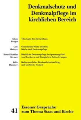 Marré / Krautscheidt / Stüting |  Essener Gespräche zum Thema Staat und Kirche / Denkmalschutz und Denkmalpflege im kirchlichen Bereich | Buch |  Sack Fachmedien
