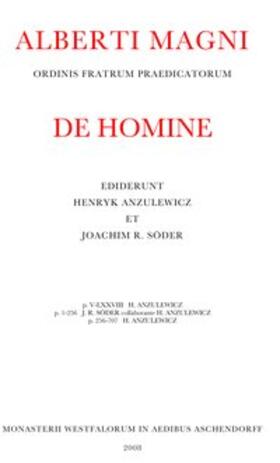 Anzulewicz / Söder / Magnus |  Opera Omnia / De homine | Buch |  Sack Fachmedien