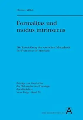 Möhle |  Formalitas und modus intrinsecus | Buch |  Sack Fachmedien