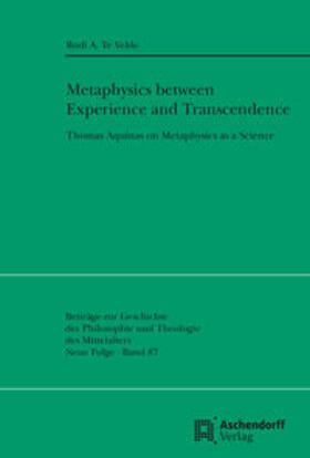 te Velde |  Velde, R: Metaphysics between Experience and Transcendenc | Buch |  Sack Fachmedien