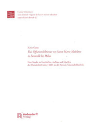 Ganss |  Ganss, K: Offiziumslektionar von Sainte Marie-Madeleine in F | Buch |  Sack Fachmedien