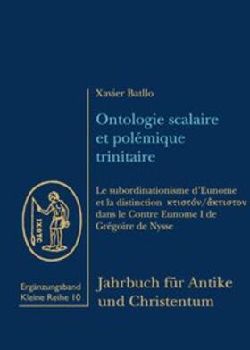 Batllo |  Ontologie scalaire et polémique trinitaire | Buch |  Sack Fachmedien