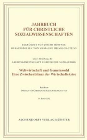 Heimbach-Steins |  Jahrbuch für Christliche Sozialwissenschaften, Band 51-2010 | Buch |  Sack Fachmedien