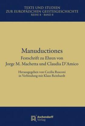 Rusconi / Reinhardt |  Manuductiones | Buch |  Sack Fachmedien