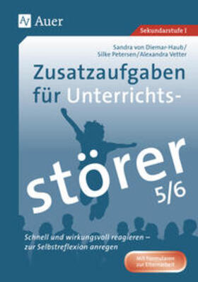 Diemar-Haub / Petersen / Vetter |  Zusatzaufgaben für Unterrichtsstörer 5-6 | Buch |  Sack Fachmedien