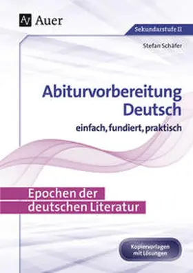 Schäfer |  Epochen der deutschen Literatur | Buch |  Sack Fachmedien