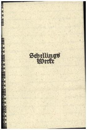  Schelling Werke  4. Hauptband: Schriften zur Philosophie der Freiheit (1804-1815) | Buch |  Sack Fachmedien