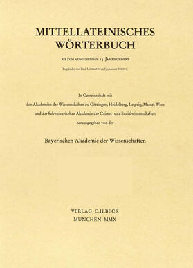  Mittellateinisches Wörterbuch Bd. 1: A-B | Buch |  Sack Fachmedien