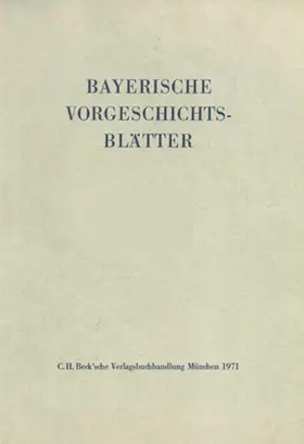 Archäologische Staatssammlung / Bayerisches Landesamt für Denkmalpflege |  Bayerische Vorgeschichtsblätter 2003 | Buch |  Sack Fachmedien