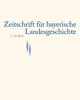  Zeitschrift für bayerische Landesgeschichte Band 73 Heft 1/2010 | Buch |  Sack Fachmedien