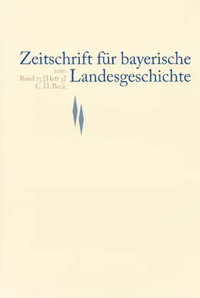  Zeitschrift für bayerische Landesgeschichte Band 73 Heft 3/2010 | Buch |  Sack Fachmedien