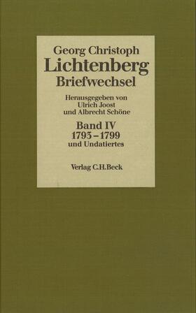  Georg Christoph Lichtenberg: Briefwechsel | Buch |  Sack Fachmedien