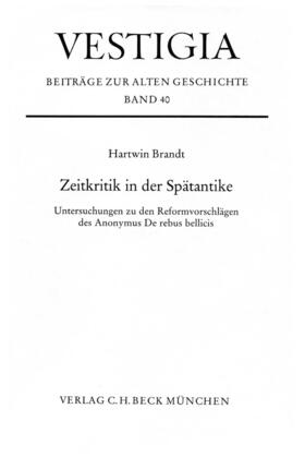 Brandt |  Zeitkritik in der Spätantike | Buch |  Sack Fachmedien
