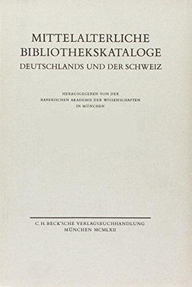 Krämer |  Mittelalterliche Bibliothekskataloge  Ergänzungsband I: Handschriftenerbe des deutschen Mittelalters Teile 1 und 2: Aachen bis Zyfflich | Buch |  Sack Fachmedien