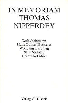  In Memoriam Thomas Nipperdey | Buch |  Sack Fachmedien