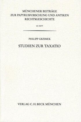 Grzimek |  Studien zur Taxatio | Buch |  Sack Fachmedien