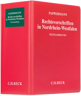 Pappermann | Rechtsvorschriften in Nordrhein-Westfalen, mit Fortsetzungsbezug | Loseblattwerk | sack.de